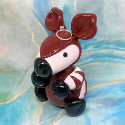 Picture of a polymer clay okapi